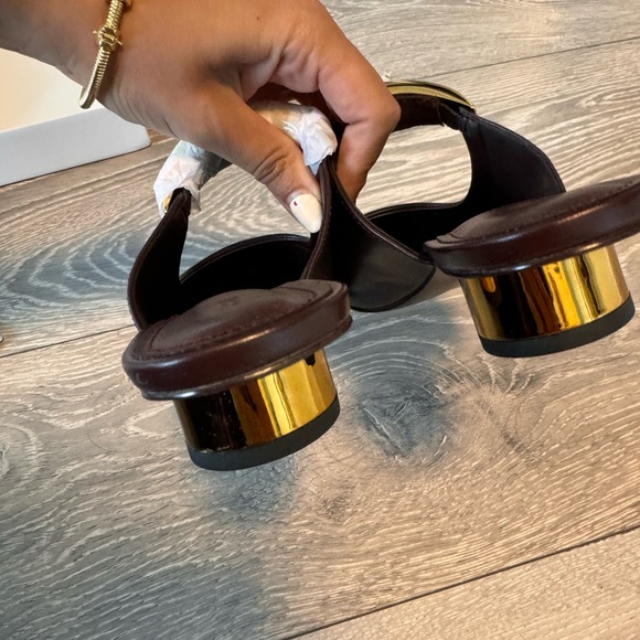 JW PEI brand new helena pierced mules claret red - Picture 3 of 4